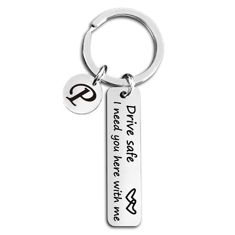 Wholesale Stainless Steel Love Driving Keychain